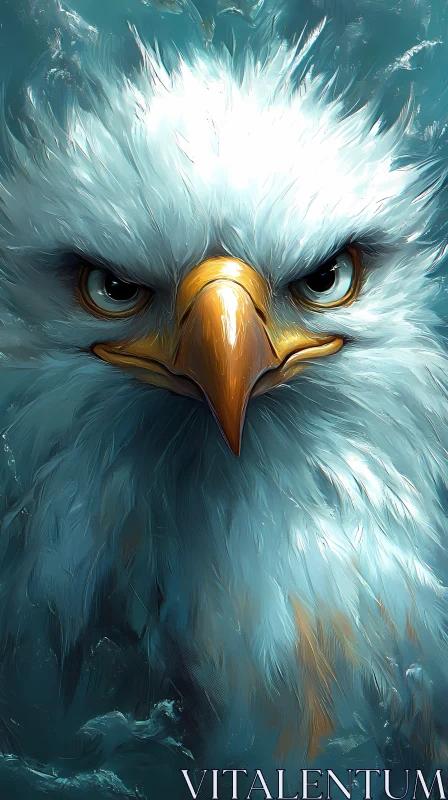 AI ART Eagle Gaze Captured in Detail