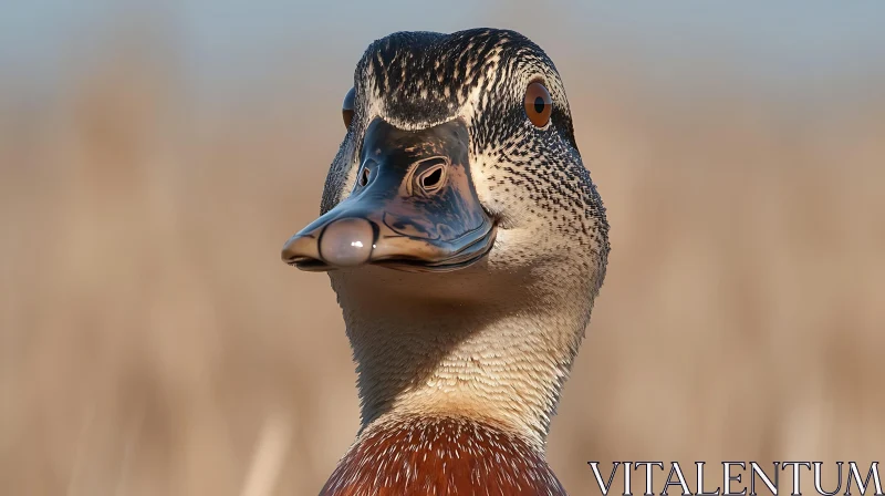 Intimate Duck Gaze AI Image