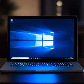 Stylish Laptop with Windows Screen