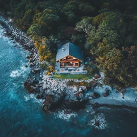 Secluded Wooden Cabin by the Ocean