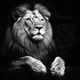 Monochrome Lion