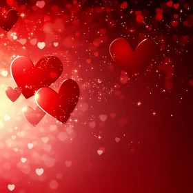 Romantic Hearts Background