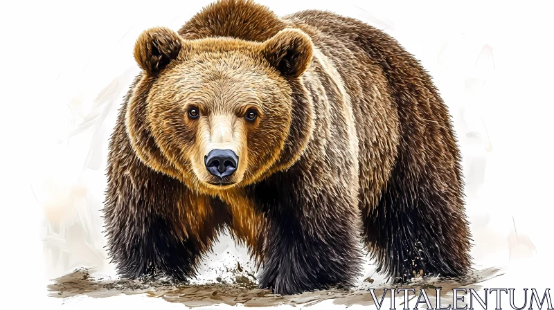 AI ART Nature's Strong Bear