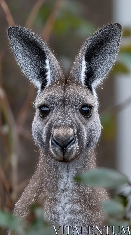 Kangaroo Close-Up AI Image