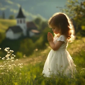 Child in Prayerful Contemplation