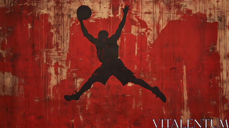 Athlete Silhouette Art AI Image