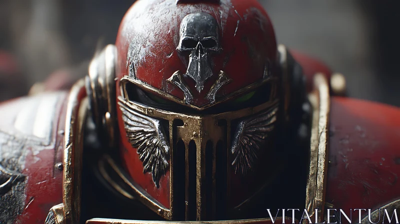 Skull Helmet Warrior AI Image