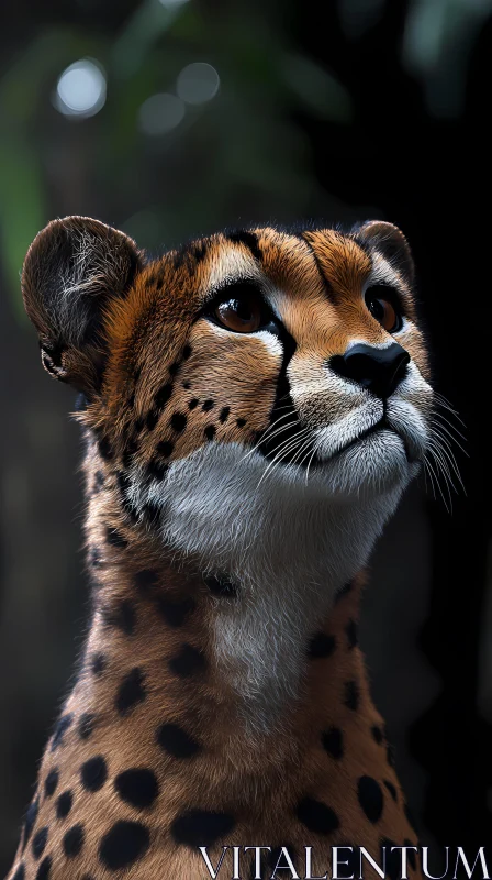 Close-Up of a Cheetah AI Image