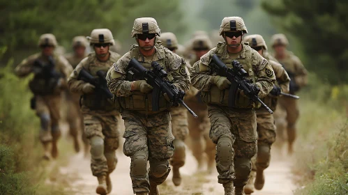 United States Army Soldiers On Duty