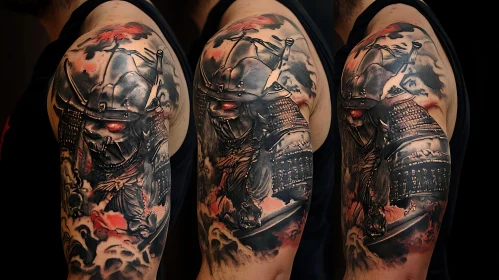 Arm Tattoo: Samurai in Armor