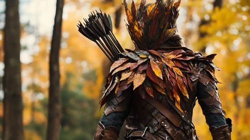 Leaf Armor Archer in Autumn Forest