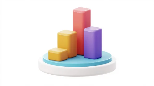 Minimalist 3D Bar Graph Rendering