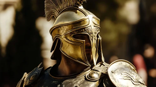 Warrior in Golden Armor
