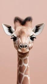 Giraffe Portrait Art