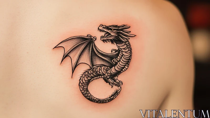 AI ART Dragon Tattoo: A Fantasy Ink Masterpiece