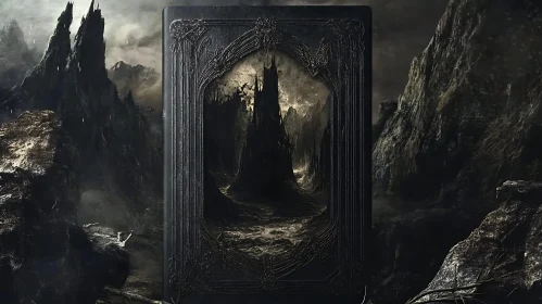 Mysterious Castle Framed by Darkness