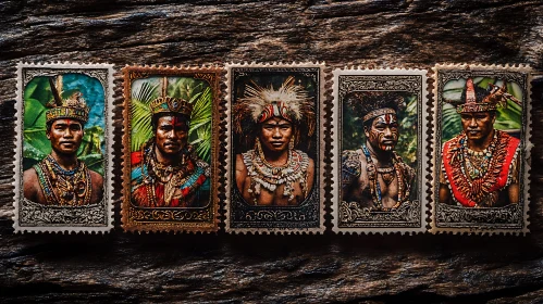 Stamps of Indigenous People