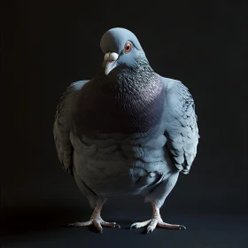 Monochrome Pigeon Still Life