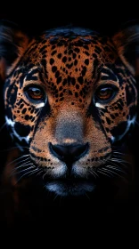 Jaguar Eye Contact Wildlife Portrait