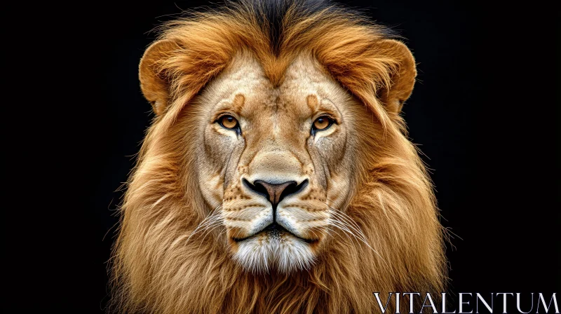 AI ART Regal Lion Headshot