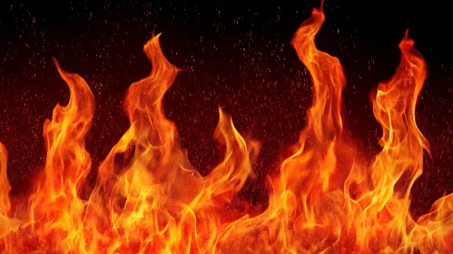 Fiery Flames with Floating Embers