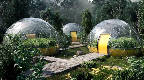 Sustainable Living in Forest Domes