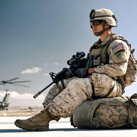 Soldier with Rifle