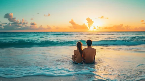 Romantic Beach Sunset