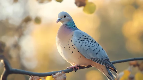 Peaceful Dove Perched in Sunlight