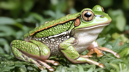 Green Frog Close-Up