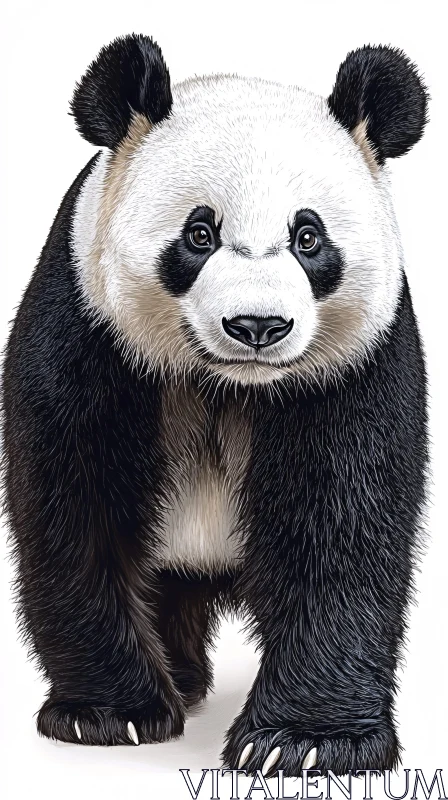 AI ART Charming Panda Bear Portrait