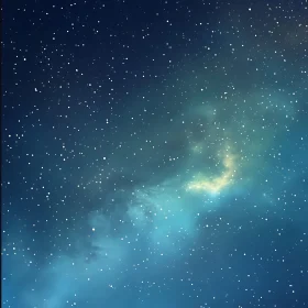 Celestial Starry Sky with Nebula