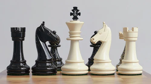 Chess Game Pieces Still Life