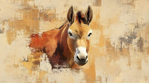 Artistic Donkey Portrait