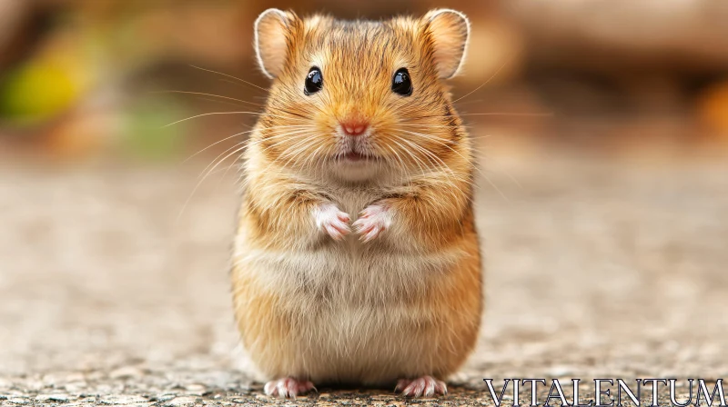 AI ART Cute Fluffy Hamster Portrait