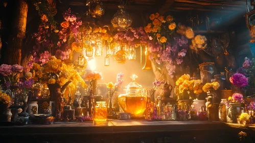 Golden Alchemy Still Life