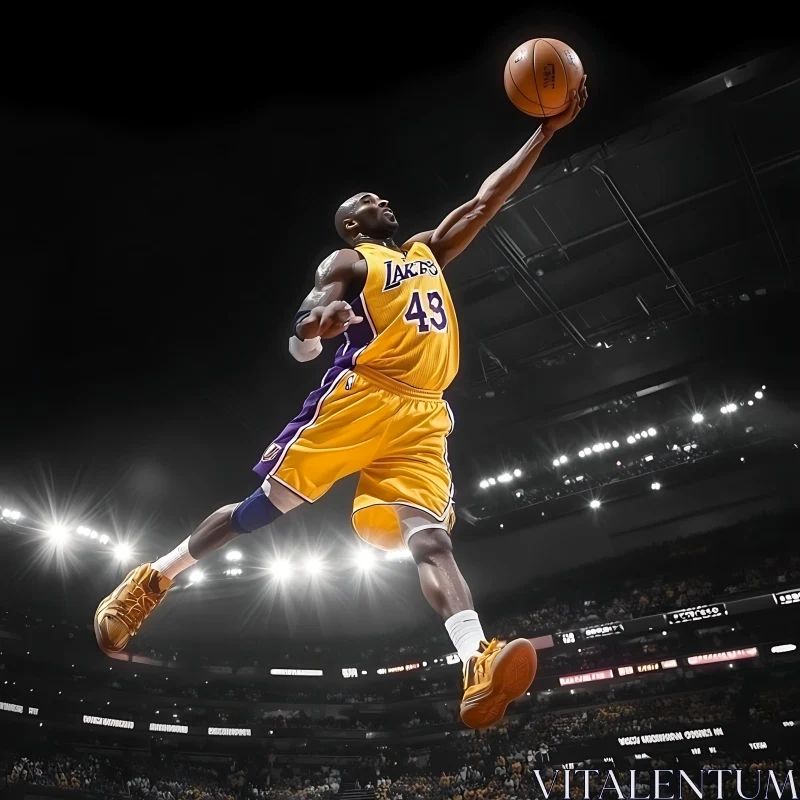 Athlete Mid-Air AI Image