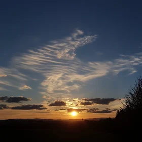Tranquil Sunset Over the Horizon