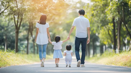 A Family's Journey in Sunlight