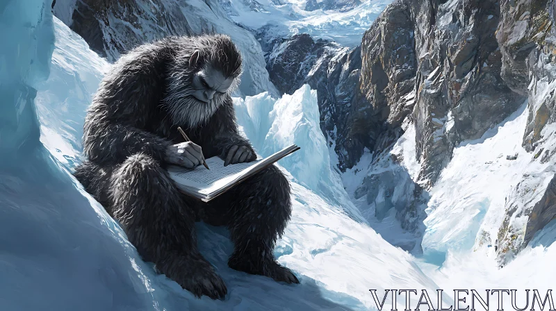 AI ART The Yeti Writer