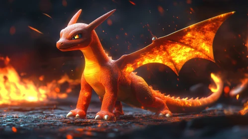 Dragon in Fire