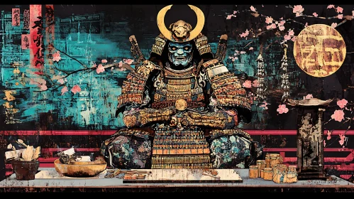 Warrior's Rest: A Samurai Artwork