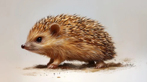 Detailed Hedgehog Art