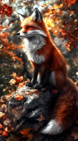 Autumnal Forest Fox