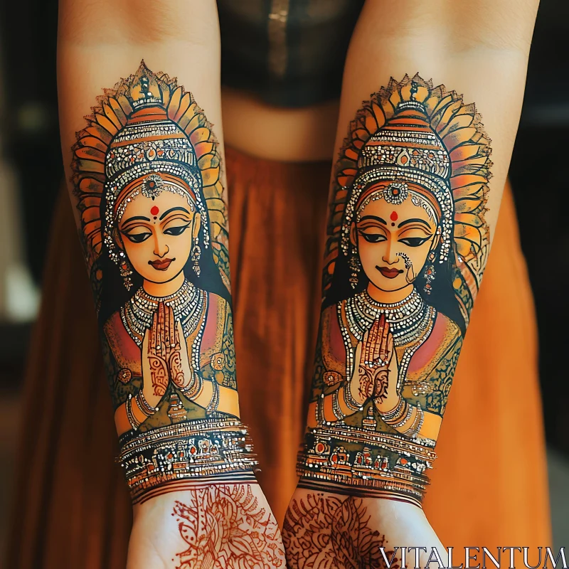 AI ART Detailed Traditional Tattoo Art