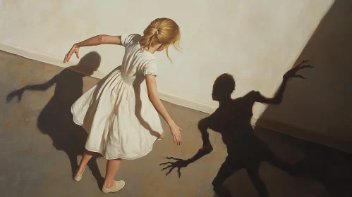 Girl and Shadow: An Artistic Interpretation