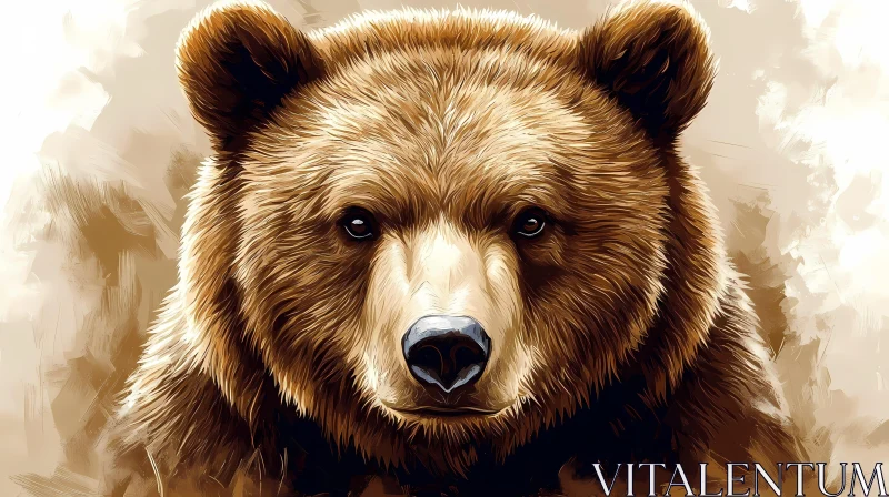 Wildlife Art of a Bear AI Image