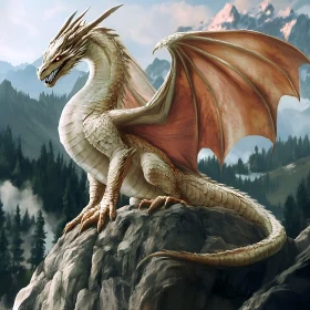 Mountain Dragon Fantasy Art