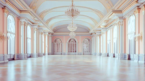 Luxurious Palace Ballroom with Ornate Design