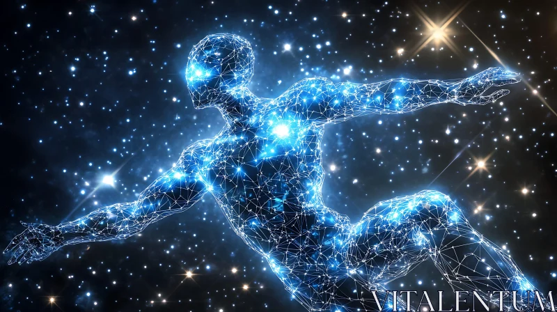 Luminous Figure Among the Stars